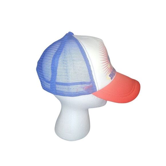 Merica Snapback Trucker Hat Red White And Blue One‎ Size Big Graphic - Picture 2 of 5